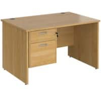 Dams International Maestro 25 Desk Oak Wood 2 Drawers 1,200 x 800 x 725 mm