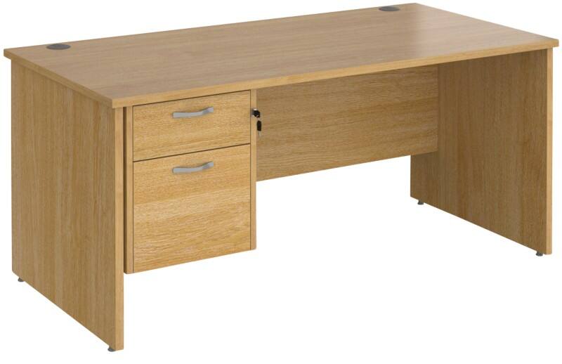 Dams International Maestro 25 Desk Oak Wood 2 Drawers 1,600 x 800 x 725 mm