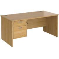 Dams International Maestro 25 Desk Oak Wood 2 Drawers 1,600 x 800 x 725 mm