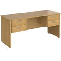 Dams International Maestro 25 Desk Oak Wood 4 Drawers 1,600 x 600 x 725 mm