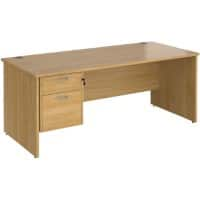 Dams International Maestro 25 Desk Oak Wood 2 Drawers 1,800 x 800 x 725 mm