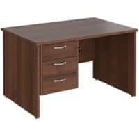 Dams International Maestro 25 Desk Walnut Wood 3 Drawers 1,200 x 800 x 725 mm