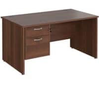 Dams International Maestro 25 Desk Walnut Wood 2 Drawers 1,400 x 800 x 725 mm