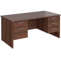 Dams International Maestro 25 Desk Walnut Wood 5 Drawers 1,600 x 800 x 725 mm