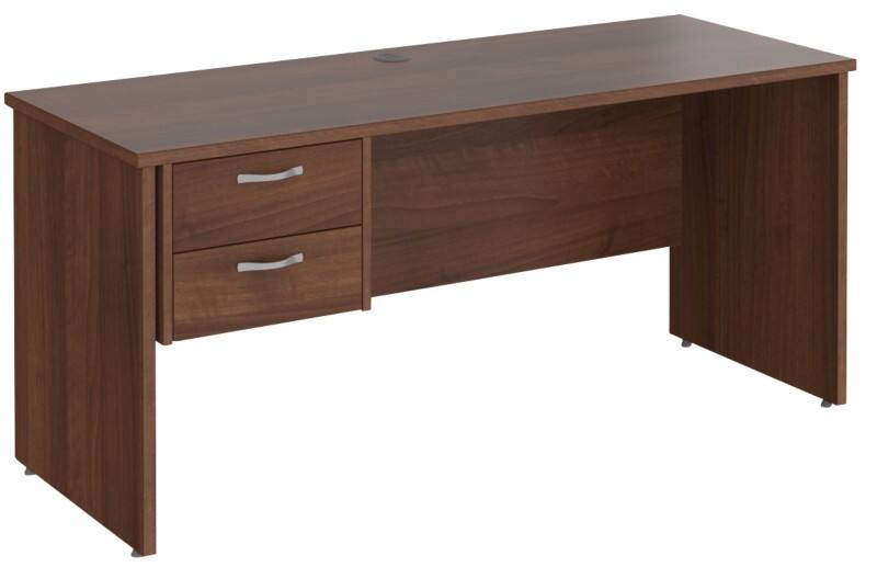 Dams International Maestro 25 Desk Walnut Wood 2 Drawers 1,600 x 600 x 725 mm