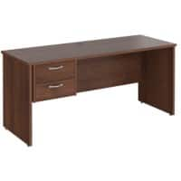 Dams International Maestro 25 Desk Walnut Wood 2 Drawers 1,600 x 600 x 725 mm