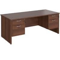 Dams International Maestro 25 Desk Walnut Wood 4 Drawers 1,800 x 800 x 725 mm