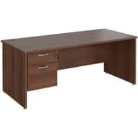 Dams International Maestro 25 Desk Walnut Wood 2 Drawers 1,800 x 800 x 725 mm