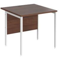 Dams International Maestro 25 Desk Walnut Wood White 800 x 800 x 725 mm