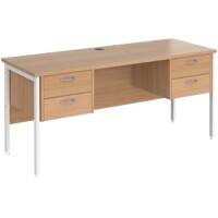 Dams International Desk MH616P22WHB 1,600 x 600 x 725 mm