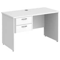 Dams International Maestro 25 Desk Oak Wood White 1,200 x 600 x 725 mm