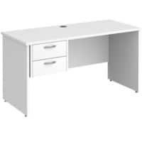 Dams International Maestro 25 Desk Oak Wood White 1,400 x 600 x 725 mm