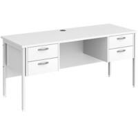 Dams International Maestro 25 Desk Oak Wood White 1,600 x 600 x 725 mm