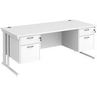 Dams International Desk MCM18P22WHWH 1,800 x 800 x 725 mm