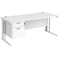 Dams International Desk MCM18P2WHWH 1,800 x 800 x 725 mm