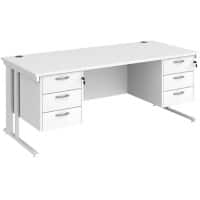 Dams International Desk MCM18P33WHWH 1,800 x 800 x 725 mm