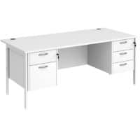 Dams International Maestro 25 Desk Oak Wood White 1,800 x 800 x 725 mm