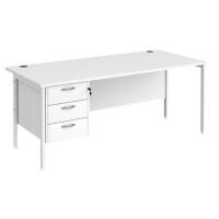 Dams International Maestro 25 Desk Oak Wood White 1,800 x 800 x 725 mm