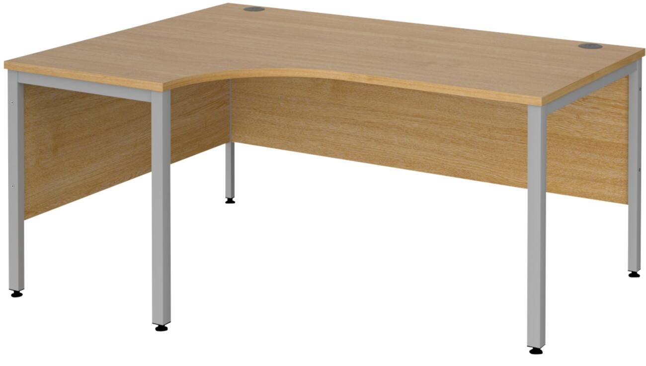 Dams International Left Hand Ergonomic Desk MB16ELSO 1,600 x 1,200 x ...