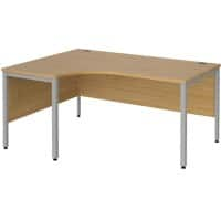 Dams International Left Hand Ergonomic Desk MB16ELSO 1,600 x 1,200 x 725 mm