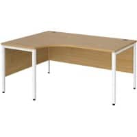 Dams International Left Hand Ergonomic Desk MB16ELWHO 1,600 x 1,200 x 725 mm