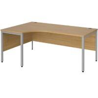 Dams International Left Hand Ergonomic Desk MB18ELSO 1,800 x 1,200 x 725 mm