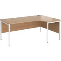 Dams International Right Hand Ergonomic Desk MB18ERWHB 1,800 x 1,200 x 725 mm