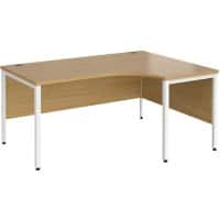 Dams International Right Hand Ergonomic Desk MB16ERWHO 1,600 x 1,200 x 725 mm