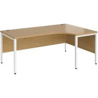 Dams International Right Hand Ergonomic Desk MB18ERWHO 1,800 x 1,200 x 725 mm