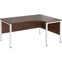 Dams International Right Hand Ergonomic Desk MB16ERWHW 1,600 x 1,200 x 725 mm