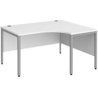 Dams International Right Hand Ergonomic Desk MB14ERSWH 1,400 x 1,200 x 725 mm