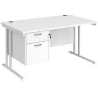 Dams International Desk MC14P2WHWH 1,400 x 800 x 725 mm