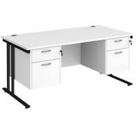 Dams International Desk MC16P22KWH 1,600 x 800 x 725 x 800 - 990 mm