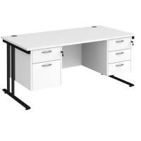 Dams International Desk MC16P23KWH 1,600 x 800 x 725 x 800 - 990 mm