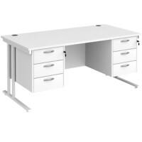 Dams International Desk MC16P33WHWH 1,600 x 800 x 725 mm