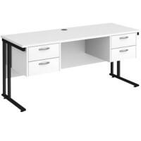 Dams International Desk MC616P22KWH 1,600 x 600 x 725 x 800 - 990 mm