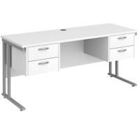 Dams International Desk MC616P22SWH 1,600 x 600 x 725 x 800 - 990 mm