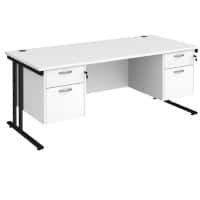 Dams International Desk MC18P22KWH 1,800 x 800 x 725 x 800 - 990 mm