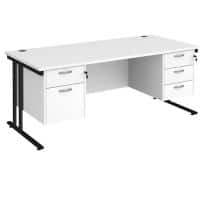 Dams International Desk MC18P23KWH 1,800 x 800 x 725 x 800 - 990 mm