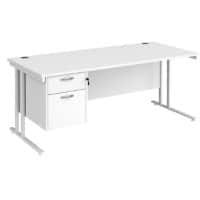 Dams International Desk MC18P2WHWH 1,800 x 800 x 725 mm