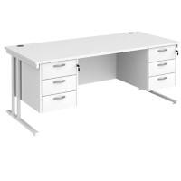 Dams International Desk MC18P33WHWH 1,800 x 800 x 725 mm