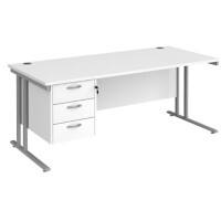 Dams International Desk MC18P3SWH 1,800 x 800 x 725 mm