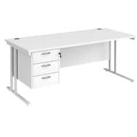 Dams International Desk MC18P3WHWH 1,800 x 800 x 725 mm