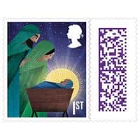 Royal Mail Christmas Postage Stamps 1st Class GB Self Adhesive Pack of 8