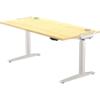 Fellowes Sit Stand Desk 9787101 Silver, Maple 1,260 mm x 640 - 1260 mm