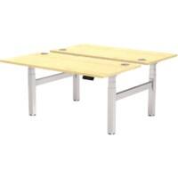 Fellowes Cambio Electronically Height Adjustable Sit Stand Desk Maple T-Foot 1,699 (W) x 1,470 (D) x 1,305 (H) mm MDF (Medium-Density Fibreboard), PVC (Polyvinyl Chloride), Steel