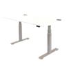 Fellowes Sit Stand Desk 9787601 Silver, White 1,260 mm x 640 - 1260 mm