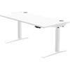 Fellowes Sit Stand Desk 9787201 White 1,260 mm x 640 - 1260 mm