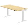 Fellowes Sit Stand Desk 9787301 White, Beige 1,260 mm x 640 - 1260 mm