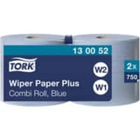 Tork Cloths W1, W2 2 Ply 2 Rolls of 750 Sheets